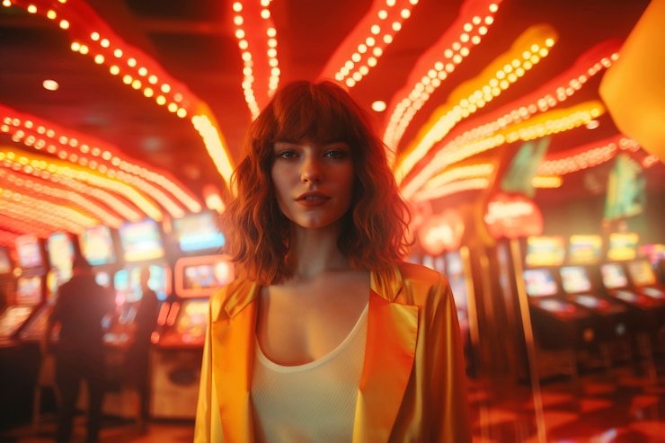 Layar utama sports dan casino hub di platform hiburan digital dengan navigasi modern